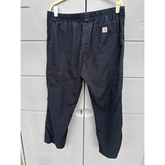 Carhartt Ripstop Cargo Utility Workwear Pants Black Size Large Camping Hiking - Picture 5 of 10